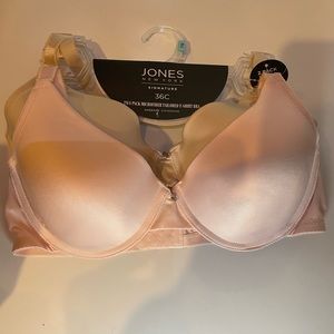 NWT- JONES NEW YORK SIGNATURE BRA’S. 2 bra’s in a set. SZ 36C